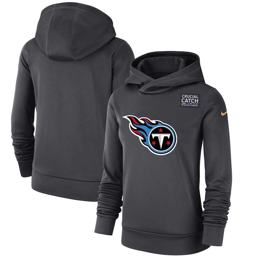 Women Tennessee Titans Anthracite Nike Crucial Catch Performance Hoodie,We sell and wholesale Women Tennessee Titans Anthracite Nike Crucial Catch Performance Hoodie on line form chian!